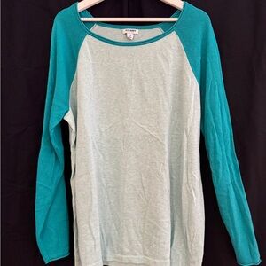 Old Navy Teal and Mint Green Knit Top